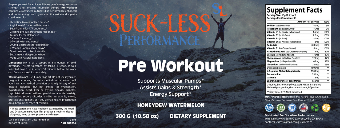 Pre-Workout - Honeydew Watermelon