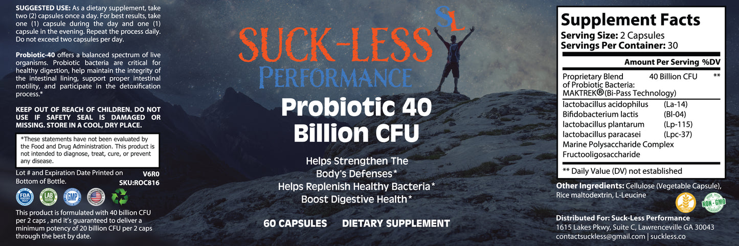 Probiotic 40 Billion CFU