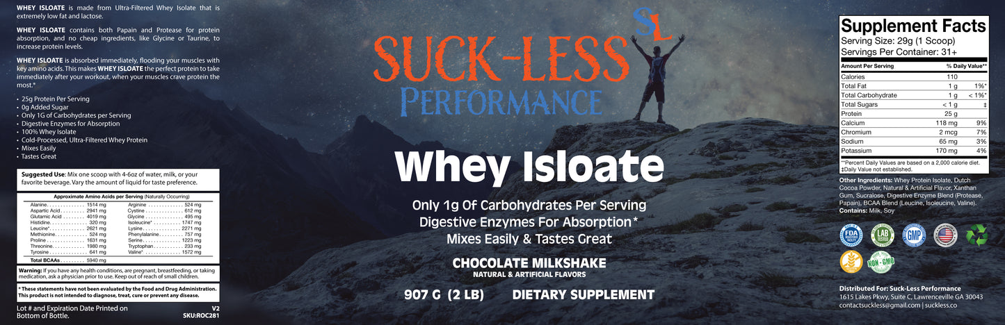 100% Whey Isolate Chocolate