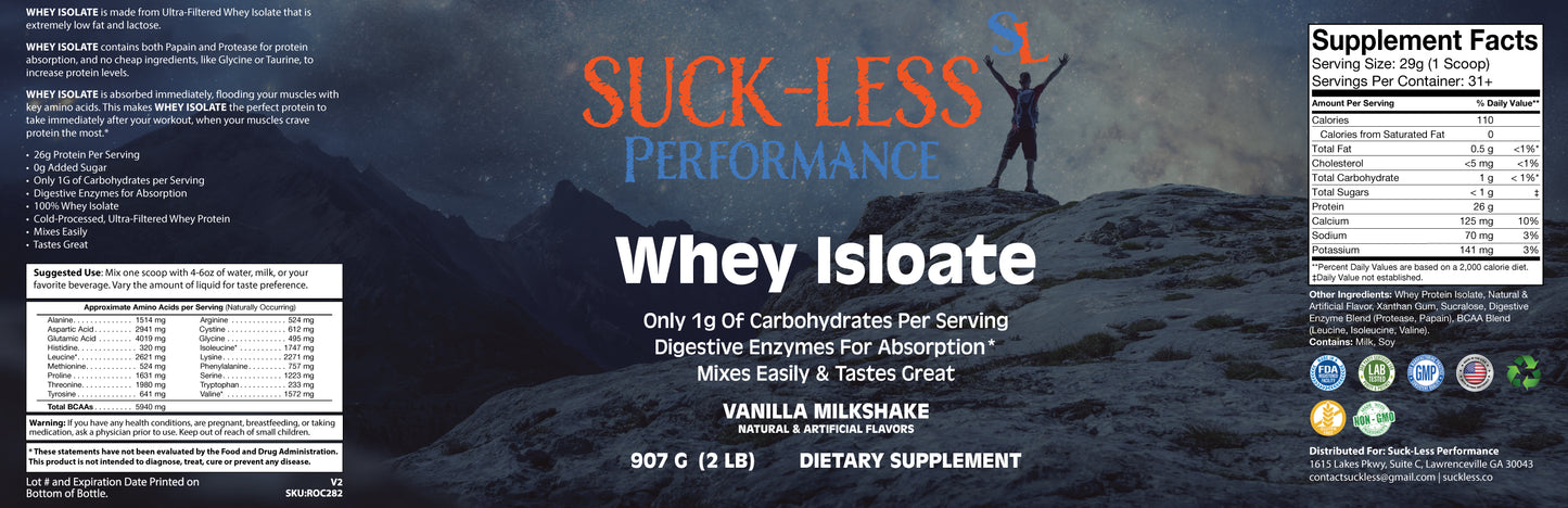 100% Whey Isolate Vanilla