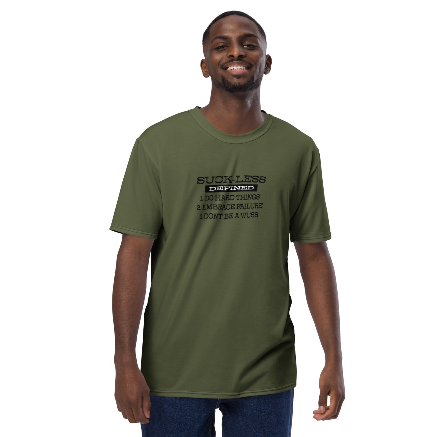 Suck-Less Defined. Army Green - Men's t-shirt