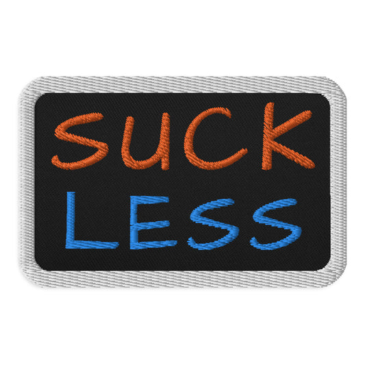 Suck-Less Embroidered Patch