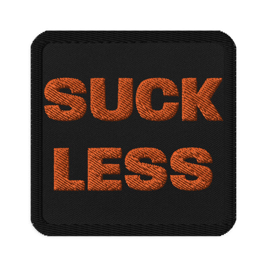 Suck-Less Embroidered Patches