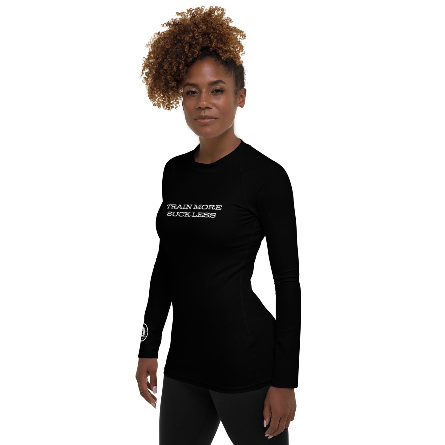 Train More Suck-Less - Women's Rash Guard - Black